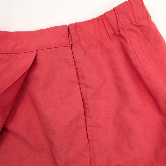 UNIQLO Women's Wrap Front Mini Skort Skirt Elastic Waist Band Pink Size S - Picture 4 of 8